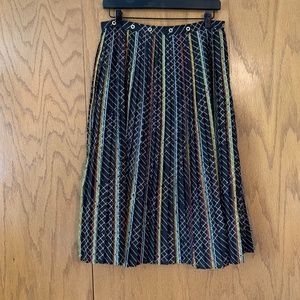 Anthropologie pleated midi skirt